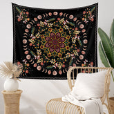 Lofaris Moon Star Floral Mandala Galaxy Gift Room Tapestry